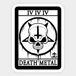 DEATH METAL - DEATH METAL TAROT CARD - TAROT CARD Sticker